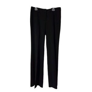 White House Black Market Pants 6 Black Straight Leg Dress Trousers